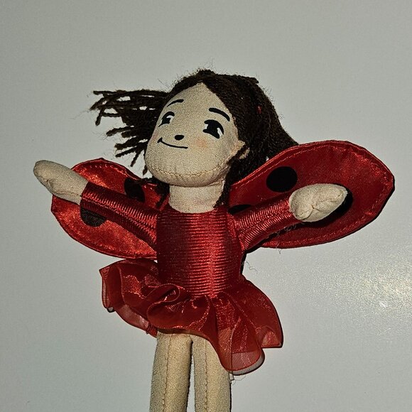 Ladybug Girl Doll Plush SMALL 6" Stuffed Toy Book Character 2006 MerryMakers - Picture 2 of 8